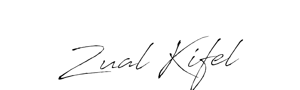 How to make Zual Kifel signature? Antro_Vectra is a professional autograph style. Create handwritten signature for Zual Kifel name. Zual Kifel signature style 6 images and pictures png