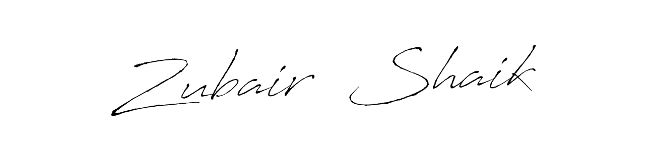 Zubair  Shaik stylish signature style. Best Handwritten Sign (Antro_Vectra) for my name. Handwritten Signature Collection Ideas for my name Zubair  Shaik. Zubair  Shaik signature style 6 images and pictures png