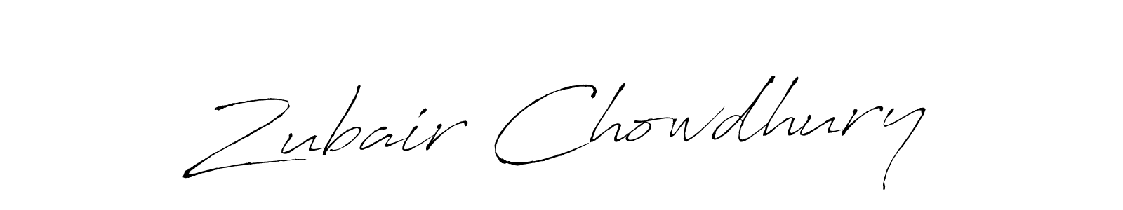 Make a beautiful signature design for name Zubair Chowdhury. With this signature (Antro_Vectra) style, you can create a handwritten signature for free. Zubair Chowdhury signature style 6 images and pictures png