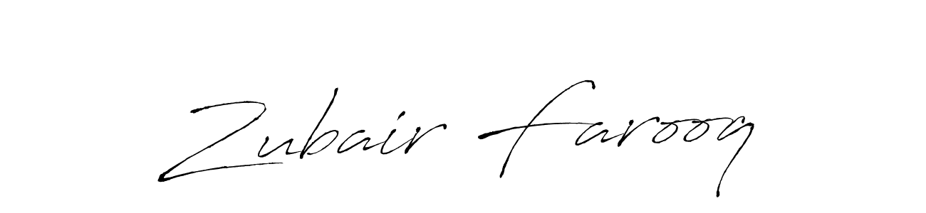 Zubair Farooq stylish signature style. Best Handwritten Sign (Antro_Vectra) for my name. Handwritten Signature Collection Ideas for my name Zubair Farooq. Zubair Farooq signature style 6 images and pictures png