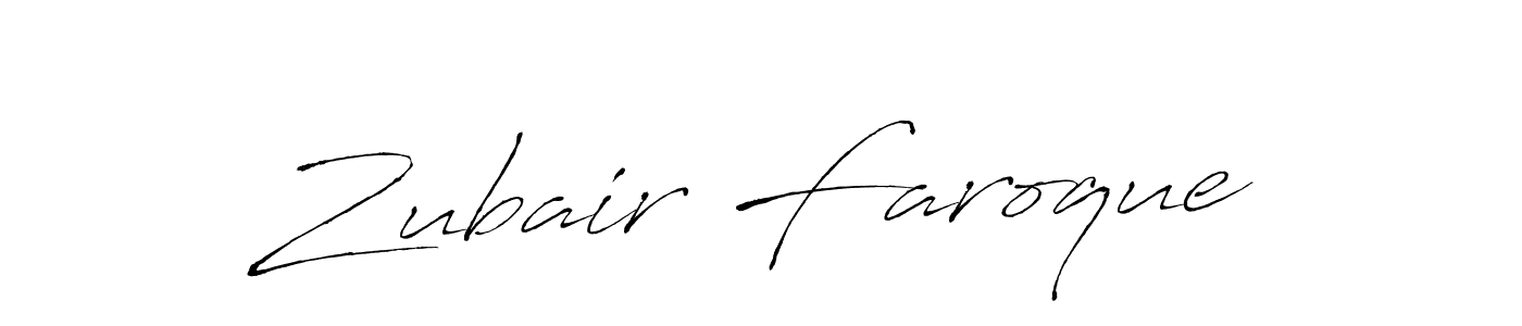 The best way (Antro_Vectra) to make a short signature is to pick only two or three words in your name. The name Zubair Faroque include a total of six letters. For converting this name. Zubair Faroque signature style 6 images and pictures png