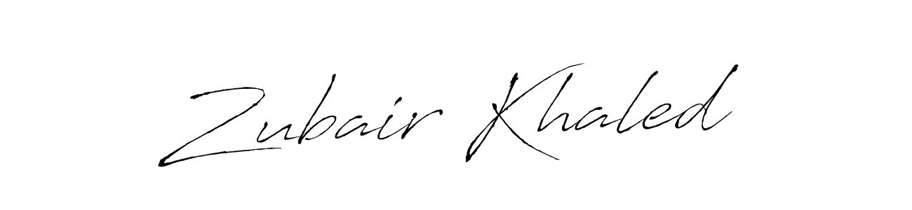 How to make Zubair Khaled signature? Antro_Vectra is a professional autograph style. Create handwritten signature for Zubair Khaled name. Zubair Khaled signature style 6 images and pictures png