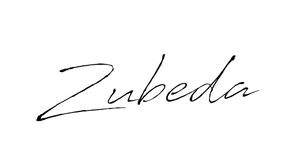 Also we have Zubeda name is the best signature style. Create professional handwritten signature collection using Antro_Vectra autograph style. Zubeda signature style 6 images and pictures png