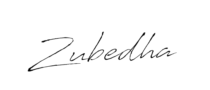 Create a beautiful signature design for name Zubedha. With this signature (Antro_Vectra) fonts, you can make a handwritten signature for free. Zubedha signature style 6 images and pictures png