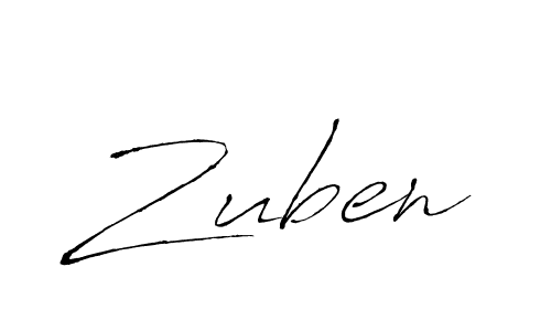 How to make Zuben signature? Antro_Vectra is a professional autograph style. Create handwritten signature for Zuben name. Zuben signature style 6 images and pictures png