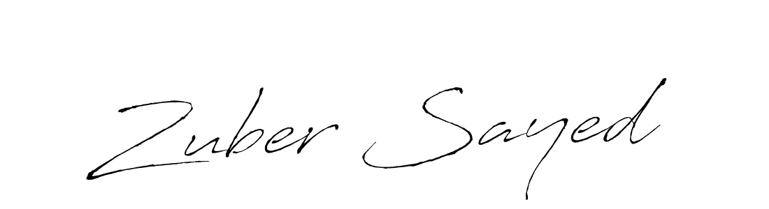 The best way (Antro_Vectra) to make a short signature is to pick only two or three words in your name. The name Zuber Sayed include a total of six letters. For converting this name. Zuber Sayed signature style 6 images and pictures png