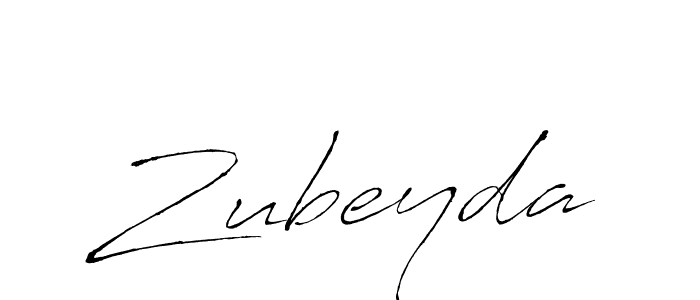 Use a signature maker to create a handwritten signature online. With this signature software, you can design (Antro_Vectra) your own signature for name Zubeyda. Zubeyda signature style 6 images and pictures png