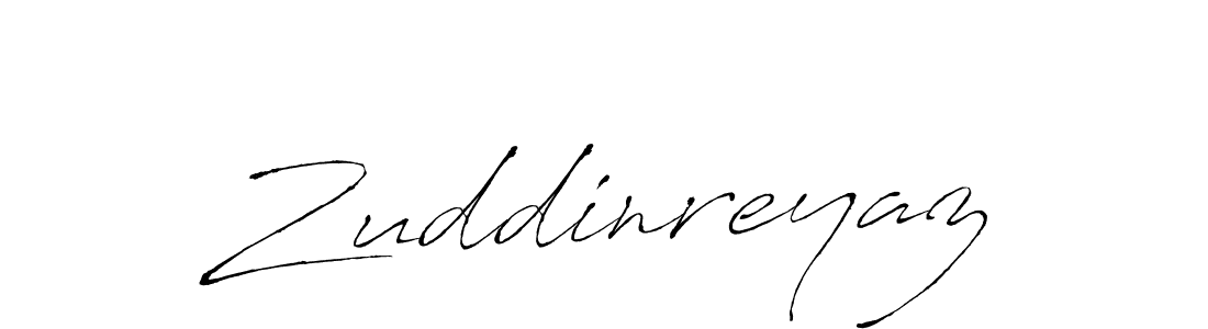 How to make Zuddinreyaz name signature. Use Antro_Vectra style for creating short signs online. This is the latest handwritten sign. Zuddinreyaz signature style 6 images and pictures png