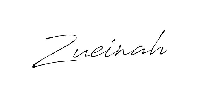 How to make Zueinah name signature. Use Antro_Vectra style for creating short signs online. This is the latest handwritten sign. Zueinah signature style 6 images and pictures png
