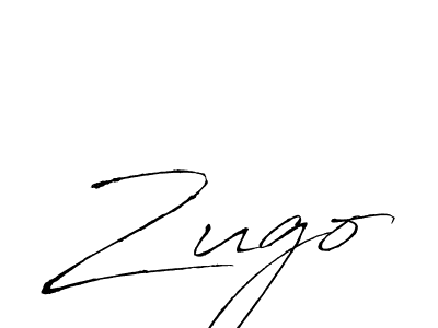 Zugo stylish signature style. Best Handwritten Sign (Antro_Vectra) for my name. Handwritten Signature Collection Ideas for my name Zugo. Zugo signature style 6 images and pictures png