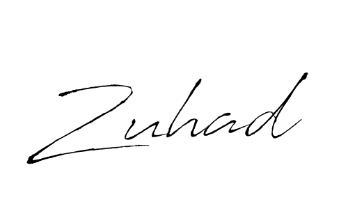 Create a beautiful signature design for name Zuhad. With this signature (Antro_Vectra) fonts, you can make a handwritten signature for free. Zuhad signature style 6 images and pictures png