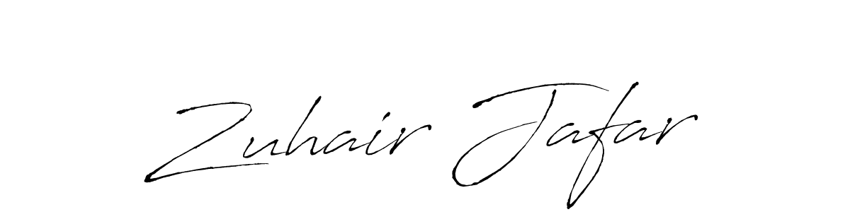 How to make Zuhair Jafar name signature. Use Antro_Vectra style for creating short signs online. This is the latest handwritten sign. Zuhair Jafar signature style 6 images and pictures png