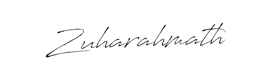 How to make Zuharahmath signature? Antro_Vectra is a professional autograph style. Create handwritten signature for Zuharahmath name. Zuharahmath signature style 6 images and pictures png