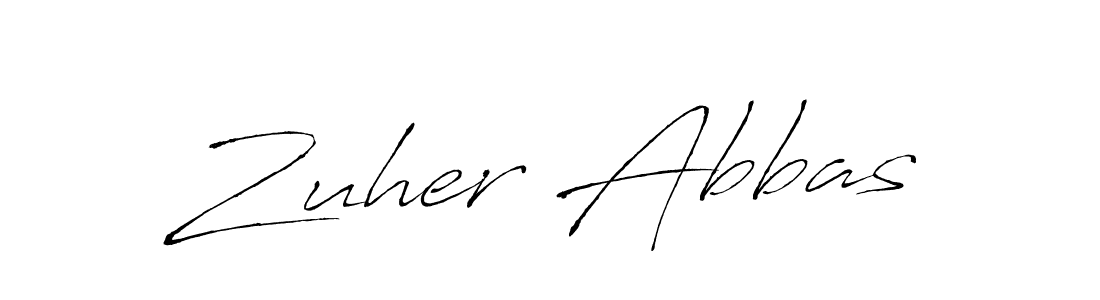 You should practise on your own different ways (Antro_Vectra) to write your name (Zuher Abbas) in signature. don't let someone else do it for you. Zuher Abbas signature style 6 images and pictures png