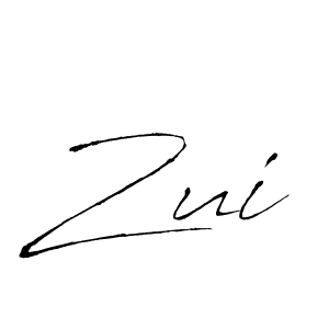 The best way (Antro_Vectra) to make a short signature is to pick only two or three words in your name. The name Zui include a total of six letters. For converting this name. Zui signature style 6 images and pictures png