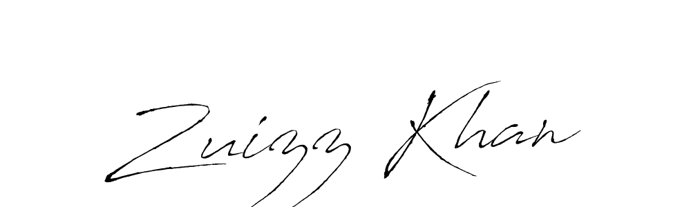 Design your own signature with our free online signature maker. With this signature software, you can create a handwritten (Antro_Vectra) signature for name Zuizz Khan. Zuizz Khan signature style 6 images and pictures png