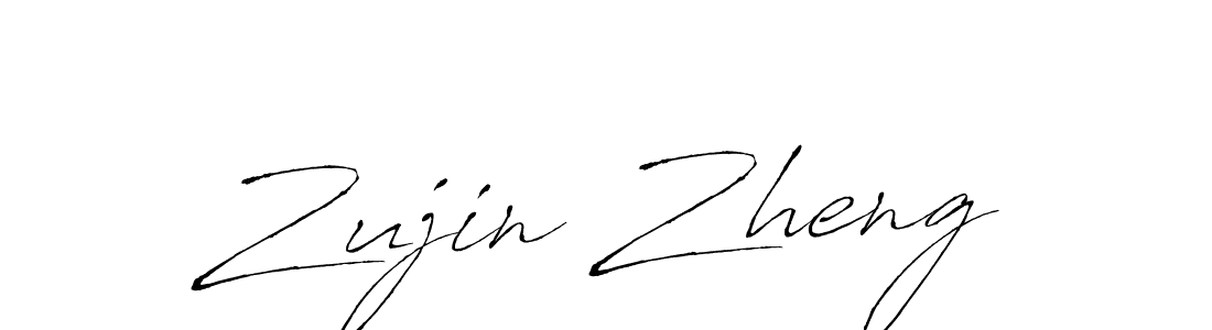 Design your own signature with our free online signature maker. With this signature software, you can create a handwritten (Antro_Vectra) signature for name Zujin Zheng. Zujin Zheng signature style 6 images and pictures png