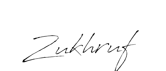 How to make Zukhruf name signature. Use Antro_Vectra style for creating short signs online. This is the latest handwritten sign. Zukhruf signature style 6 images and pictures png