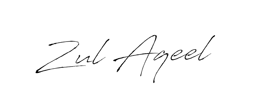 This is the best signature style for the Zul Aqeel name. Also you like these signature font (Antro_Vectra). Mix name signature. Zul Aqeel signature style 6 images and pictures png