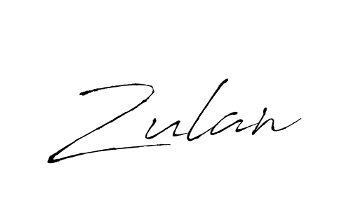 Also You can easily find your signature by using the search form. We will create Zulan name handwritten signature images for you free of cost using Antro_Vectra sign style. Zulan signature style 6 images and pictures png