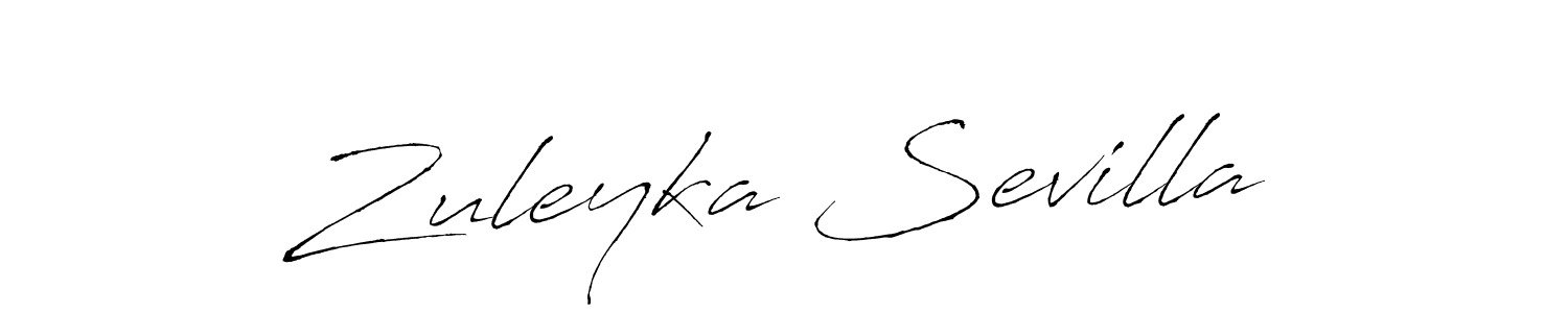 Antro_Vectra is a professional signature style that is perfect for those who want to add a touch of class to their signature. It is also a great choice for those who want to make their signature more unique. Get Zuleyka Sevilla name to fancy signature for free. Zuleyka Sevilla signature style 6 images and pictures png