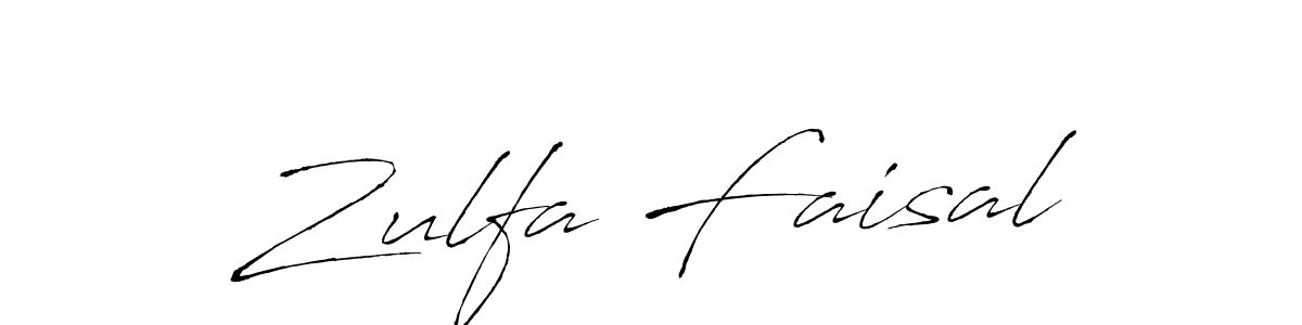 Zulfa Faisal stylish signature style. Best Handwritten Sign (Antro_Vectra) for my name. Handwritten Signature Collection Ideas for my name Zulfa Faisal. Zulfa Faisal signature style 6 images and pictures png