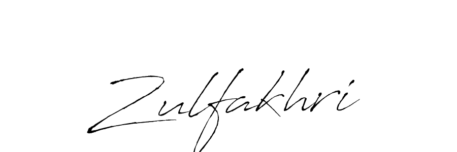 How to make Zulfakhri signature? Antro_Vectra is a professional autograph style. Create handwritten signature for Zulfakhri name. Zulfakhri signature style 6 images and pictures png