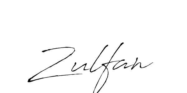 Design your own signature with our free online signature maker. With this signature software, you can create a handwritten (Antro_Vectra) signature for name Zulfan. Zulfan signature style 6 images and pictures png