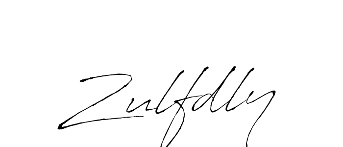 How to make Zulfdly signature? Antro_Vectra is a professional autograph style. Create handwritten signature for Zulfdly name. Zulfdly signature style 6 images and pictures png