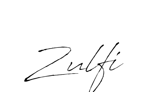 Create a beautiful signature design for name Zulfi. With this signature (Antro_Vectra) fonts, you can make a handwritten signature for free. Zulfi signature style 6 images and pictures png