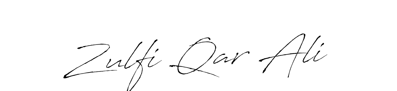 Create a beautiful signature design for name Zulfi Qar Ali. With this signature (Antro_Vectra) fonts, you can make a handwritten signature for free. Zulfi Qar Ali signature style 6 images and pictures png