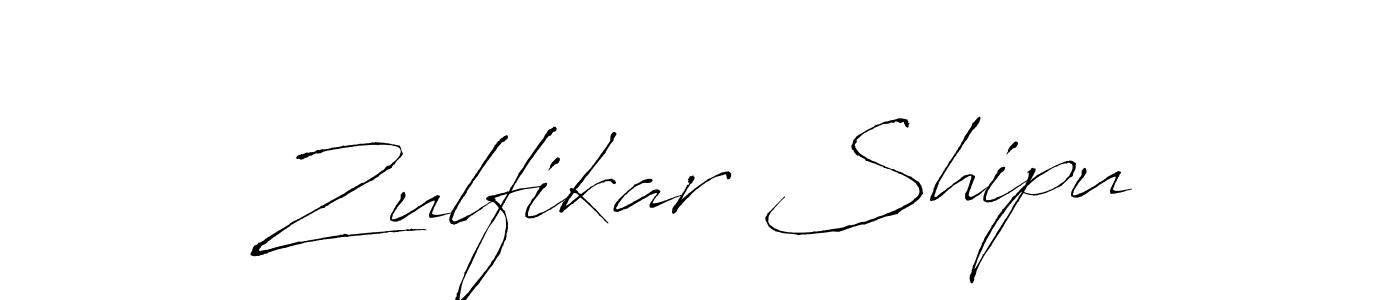 Zulfikar Shipu stylish signature style. Best Handwritten Sign (Antro_Vectra) for my name. Handwritten Signature Collection Ideas for my name Zulfikar Shipu. Zulfikar Shipu signature style 6 images and pictures png