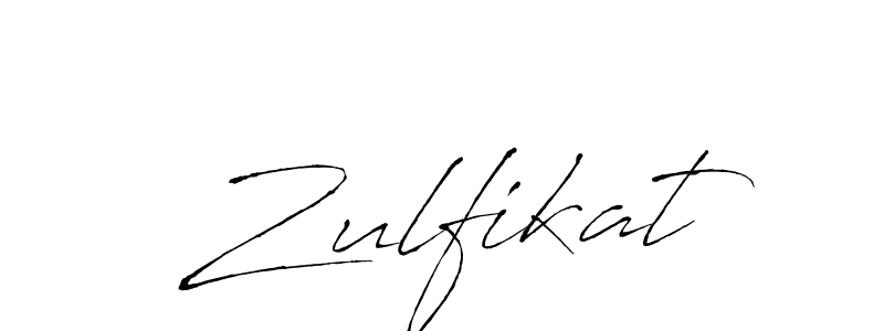 Zulfikat stylish signature style. Best Handwritten Sign (Antro_Vectra) for my name. Handwritten Signature Collection Ideas for my name Zulfikat. Zulfikat signature style 6 images and pictures png