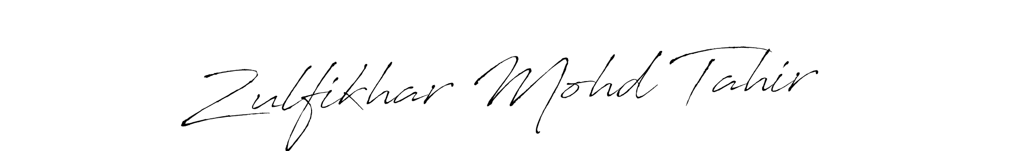 Also we have Zulfikhar Mohd Tahir name is the best signature style. Create professional handwritten signature collection using Antro_Vectra autograph style. Zulfikhar Mohd Tahir signature style 6 images and pictures png