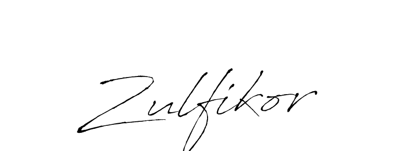 Use a signature maker to create a handwritten signature online. With this signature software, you can design (Antro_Vectra) your own signature for name Zulfikor. Zulfikor signature style 6 images and pictures png