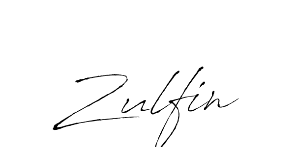 Design your own signature with our free online signature maker. With this signature software, you can create a handwritten (Antro_Vectra) signature for name Zulfin. Zulfin signature style 6 images and pictures png
