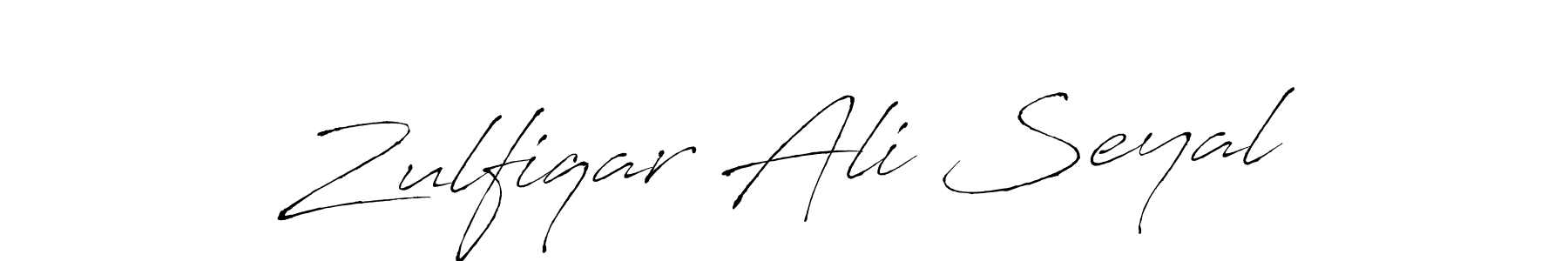 Make a short Zulfiqar Ali Seyal signature style. Manage your documents anywhere anytime using Antro_Vectra. Create and add eSignatures, submit forms, share and send files easily. Zulfiqar Ali Seyal signature style 6 images and pictures png