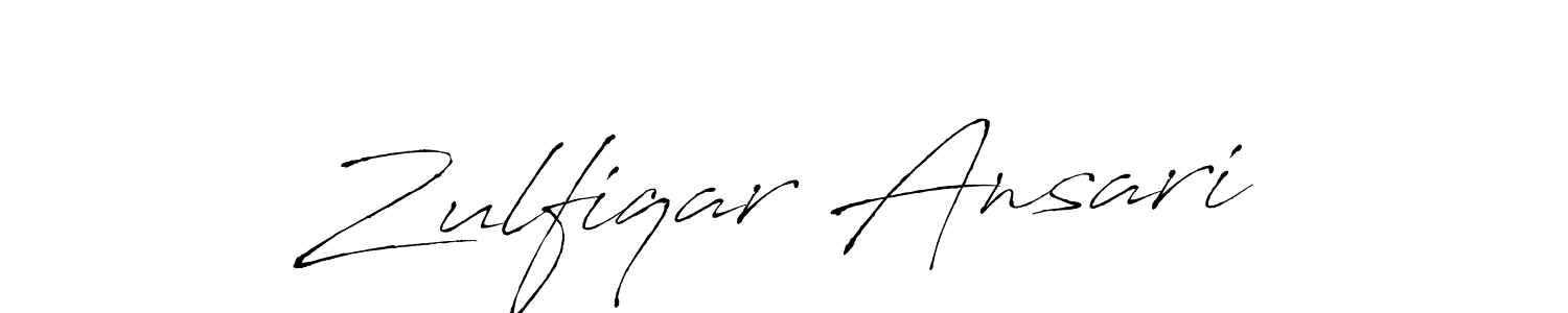 Design your own signature with our free online signature maker. With this signature software, you can create a handwritten (Antro_Vectra) signature for name Zulfiqar Ansari. Zulfiqar Ansari signature style 6 images and pictures png