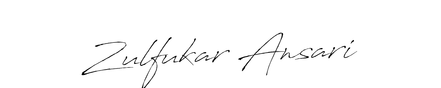 Design your own signature with our free online signature maker. With this signature software, you can create a handwritten (Antro_Vectra) signature for name Zulfukar Ansari. Zulfukar Ansari signature style 6 images and pictures png