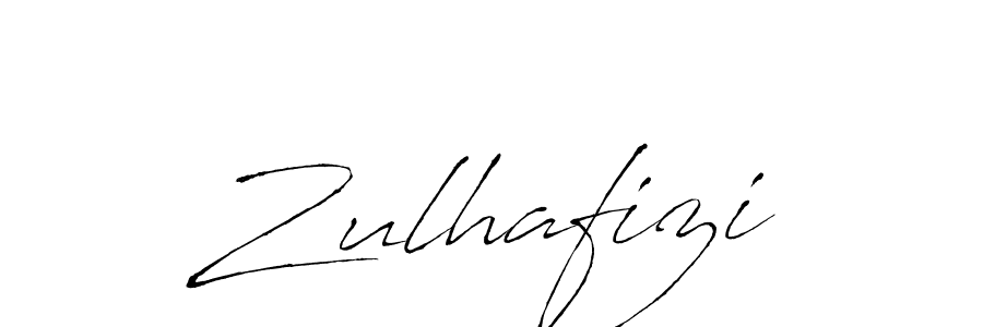 Design your own signature with our free online signature maker. With this signature software, you can create a handwritten (Antro_Vectra) signature for name Zulhafizi. Zulhafizi signature style 6 images and pictures png