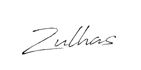 Create a beautiful signature design for name Zulhas. With this signature (Antro_Vectra) fonts, you can make a handwritten signature for free. Zulhas signature style 6 images and pictures png