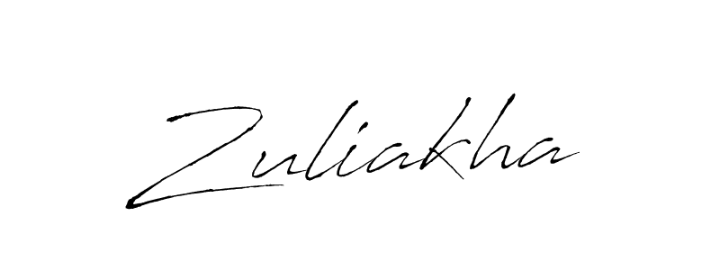 Also we have Zuliakha name is the best signature style. Create professional handwritten signature collection using Antro_Vectra autograph style. Zuliakha signature style 6 images and pictures png