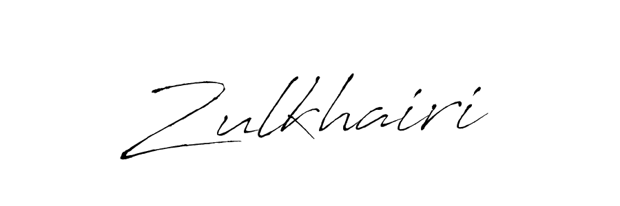 How to make Zulkhairi signature? Antro_Vectra is a professional autograph style. Create handwritten signature for Zulkhairi name. Zulkhairi signature style 6 images and pictures png