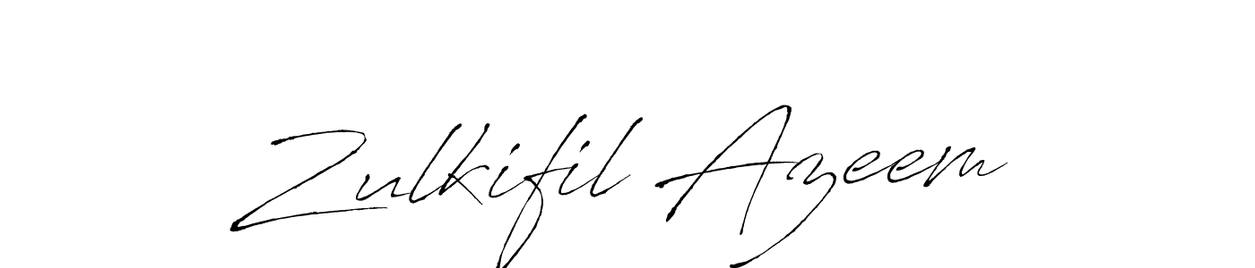 How to make Zulkifil Azeem signature? Antro_Vectra is a professional autograph style. Create handwritten signature for Zulkifil Azeem name. Zulkifil Azeem signature style 6 images and pictures png