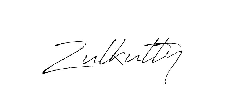 Make a beautiful signature design for name Zulkutty. With this signature (Antro_Vectra) style, you can create a handwritten signature for free. Zulkutty signature style 6 images and pictures png