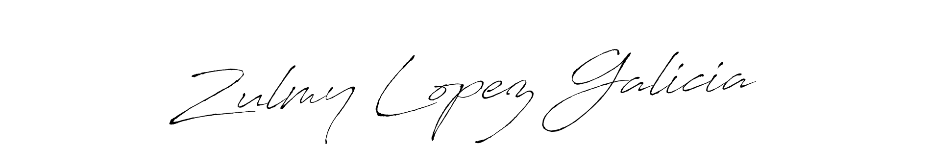 Design your own signature with our free online signature maker. With this signature software, you can create a handwritten (Antro_Vectra) signature for name Zulmy Lopez Galicia. Zulmy Lopez Galicia signature style 6 images and pictures png