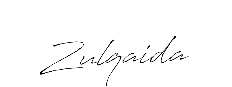 Create a beautiful signature design for name Zulqaida. With this signature (Antro_Vectra) fonts, you can make a handwritten signature for free. Zulqaida signature style 6 images and pictures png