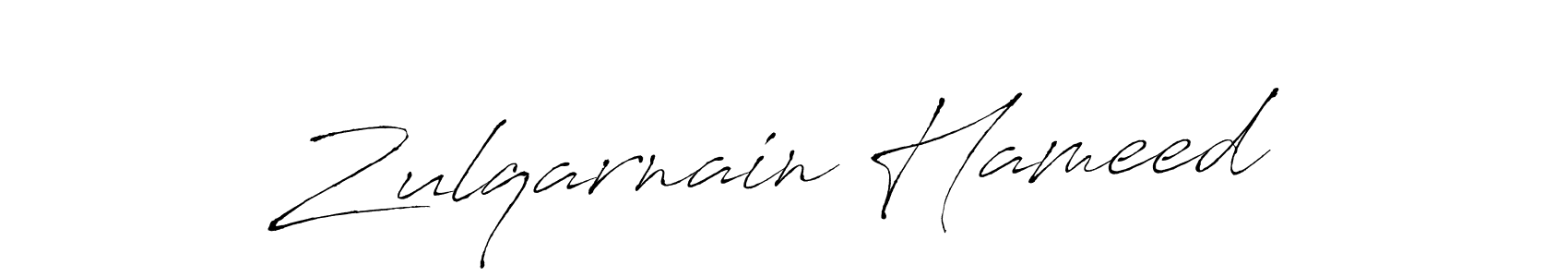 How to make Zulqarnain Hameed signature? Antro_Vectra is a professional autograph style. Create handwritten signature for Zulqarnain Hameed name. Zulqarnain Hameed signature style 6 images and pictures png