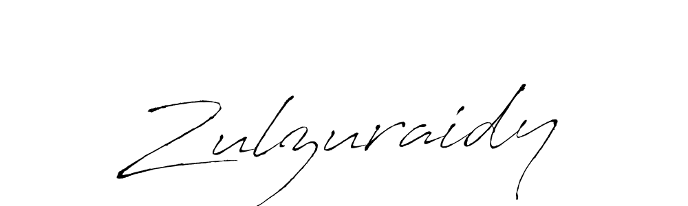 How to make Zulzuraidy signature? Antro_Vectra is a professional autograph style. Create handwritten signature for Zulzuraidy name. Zulzuraidy signature style 6 images and pictures png
