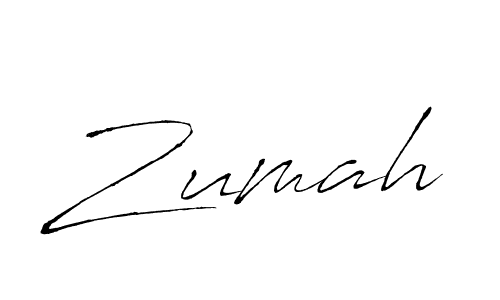 Zumah stylish signature style. Best Handwritten Sign (Antro_Vectra) for my name. Handwritten Signature Collection Ideas for my name Zumah. Zumah signature style 6 images and pictures png